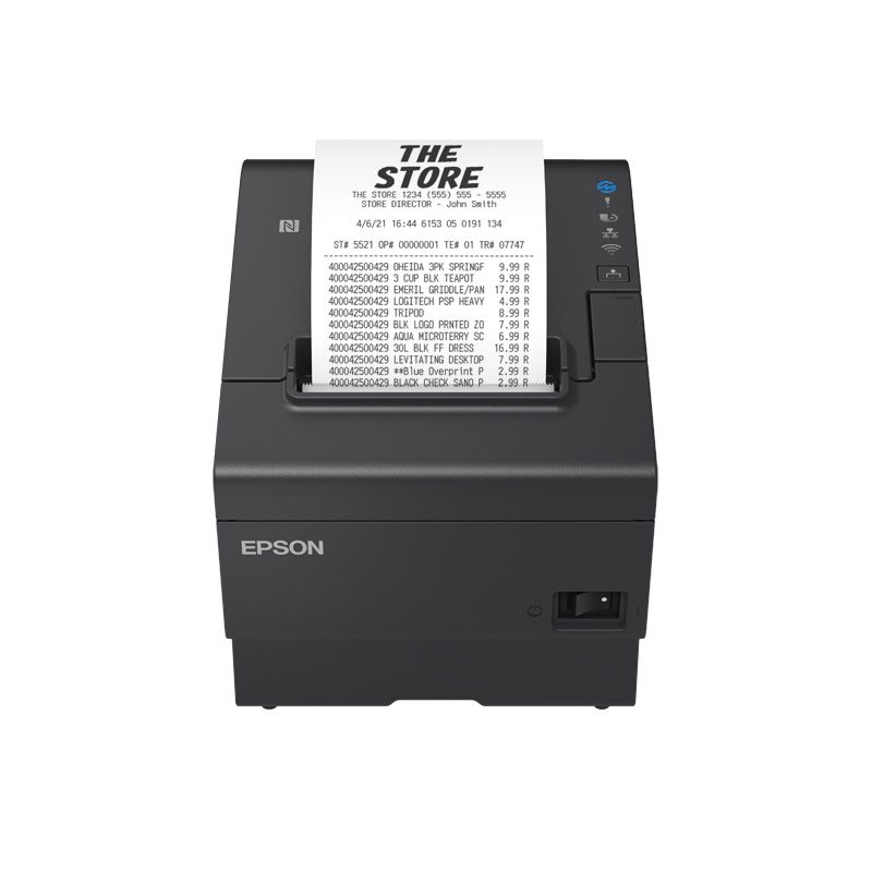 Epson TM-T88VII (152A0): USB, Ethernet, Fixed Interface, PS, UK, Black görsel 5