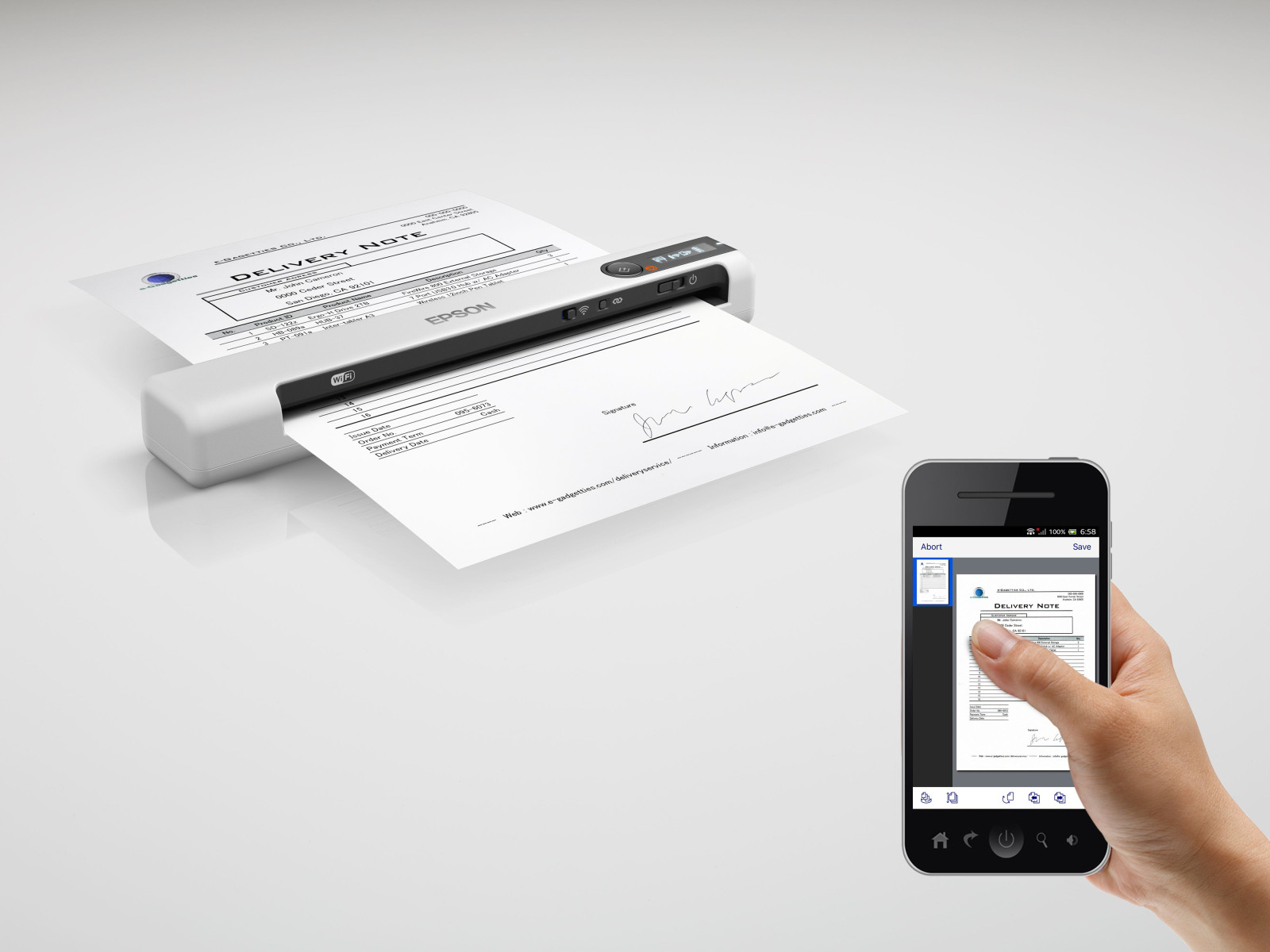 Epson WorkForce DS-80W görsel 3