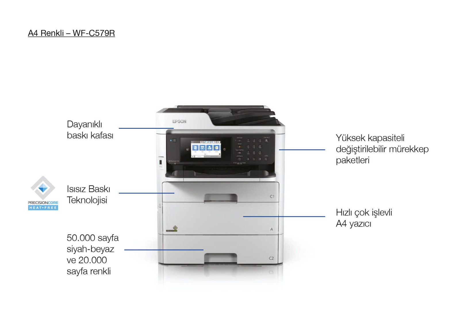 Epson WorkForce Pro WF-C579RDWF görsel 2